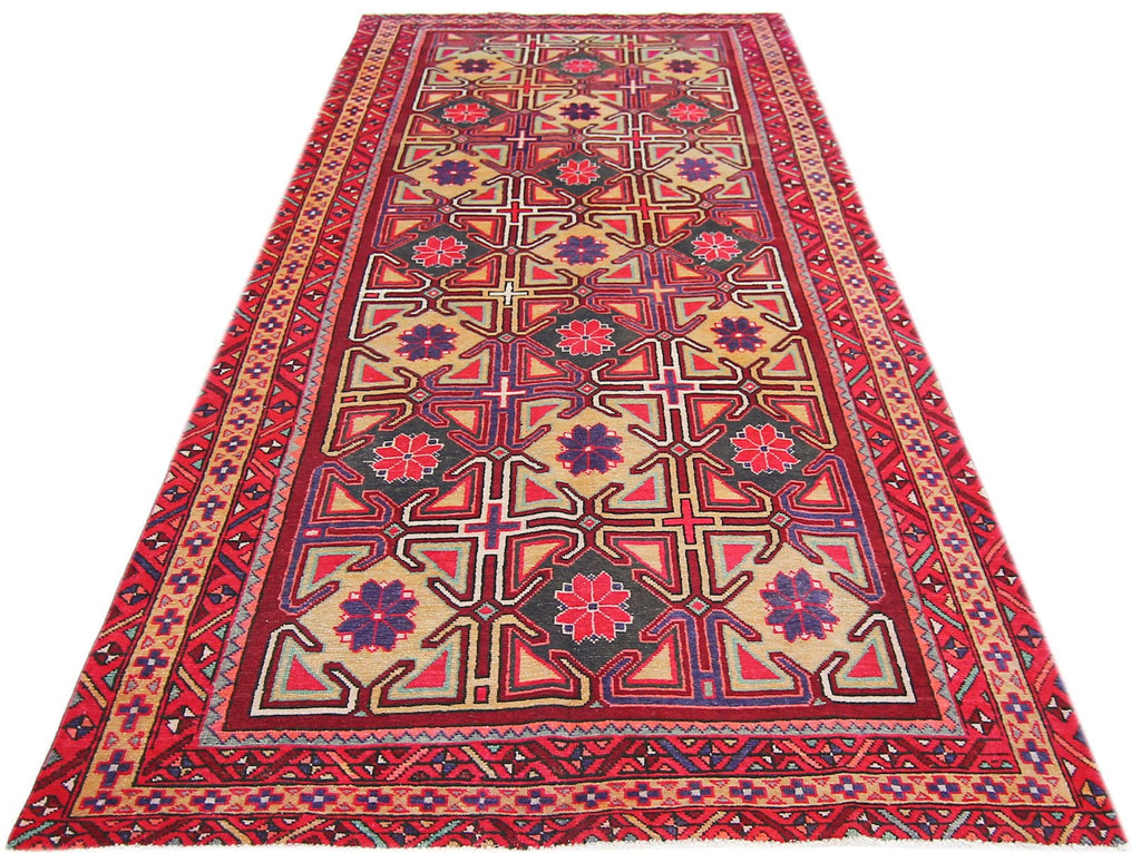 Handmade Vintage Persian Rug | 329 x 141 cm | 10'10" x 4'8" - Najaf Rugs & Textile
