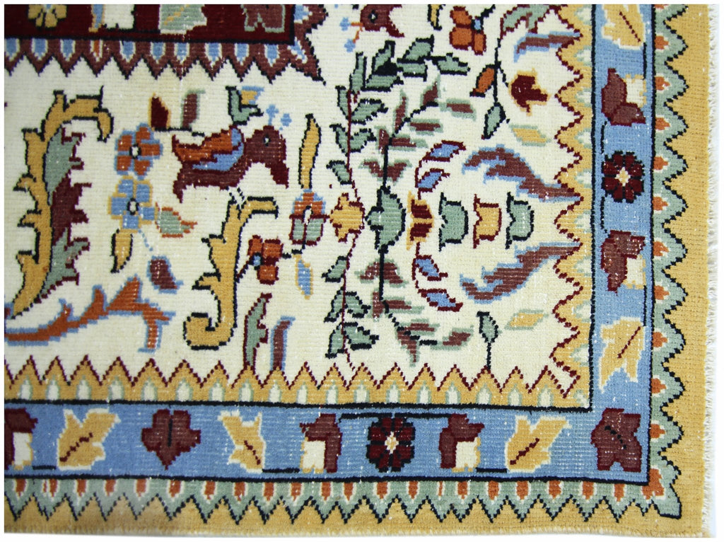 Handmade Vintage Persian Rug | 361 x 257 cm | 11'10" x 8'5" - Najaf Rugs & Textile