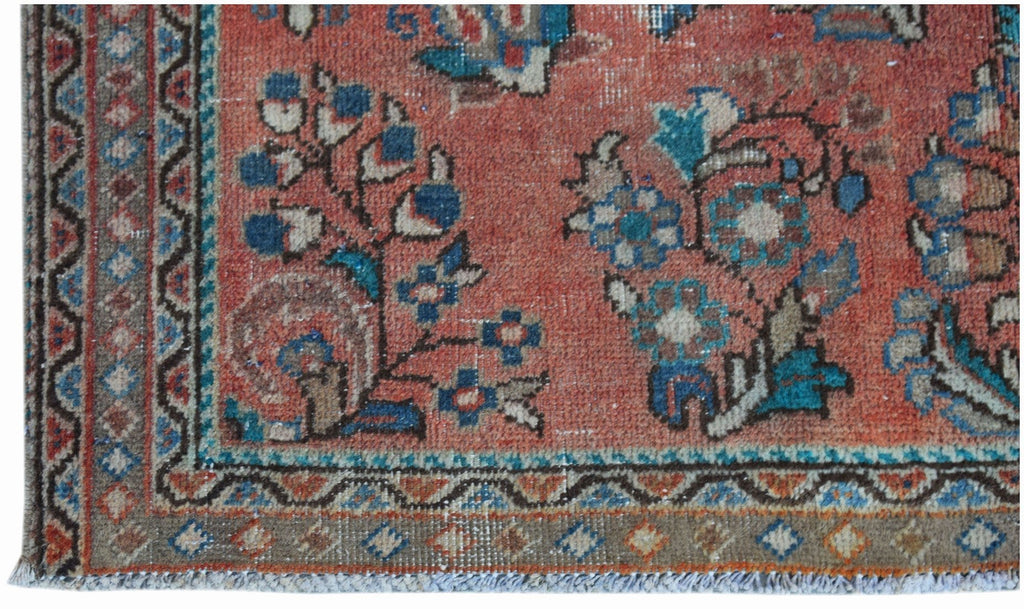 Handmade Vintage Persian Rug | 87 x 82 cm | 2'10" x 2'8" - Najaf Rugs & Textile
