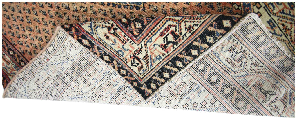 Handmade Vintage Persian Saraband Rug | 195 x 133 cm | 6'5" x 4'4" - Najaf Rugs & Textile