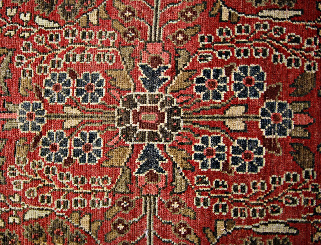 Handmade Vintage Persian Sarouk Hallway Runner | 312 x 76 cm | 10'3" x 2'6" - Najaf Rugs & Textile