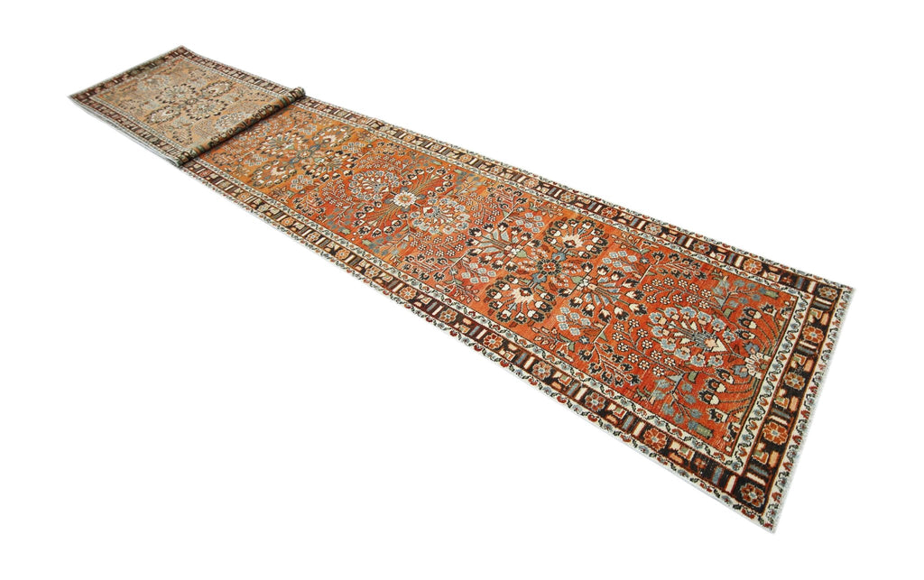 Handmade Vintage Persian Sarouk Hallway Runner | 760 x 83 cm | 24'11" x 2'9" - Najaf Rugs & Textile