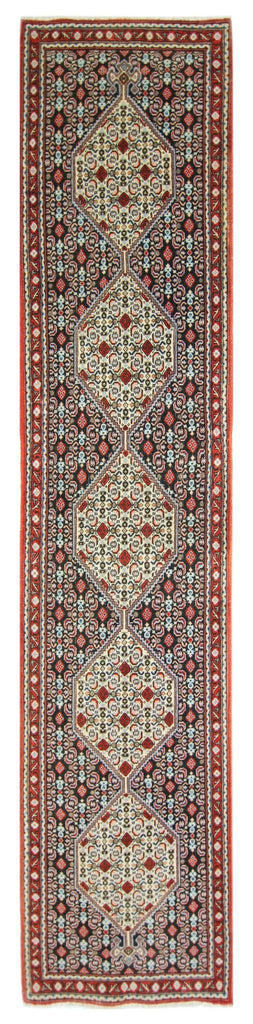 Handmade Vintage Persian Senneh Hallway Runner | 256 x 53 cm | 8'5" x 1'9" - Najaf Rugs & Textile