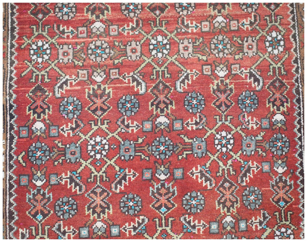 Handmade Vintage Persian Senneh Hallway Runner | 276 x 114 cm | 9'1" x 3'9" - Najaf Rugs & Textile