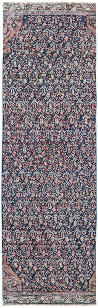 Handmade Vintage Persian Senneh Hallway Runner | 285 x 88 cm | 9'4" x 2'10" - Najaf Rugs & Textile