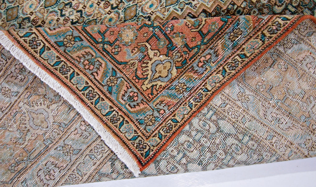 Handmade Vintage Persian Senneh Rug | 278 x 203 cm | 9'2" x 6'8" - Najaf Rugs & Textile