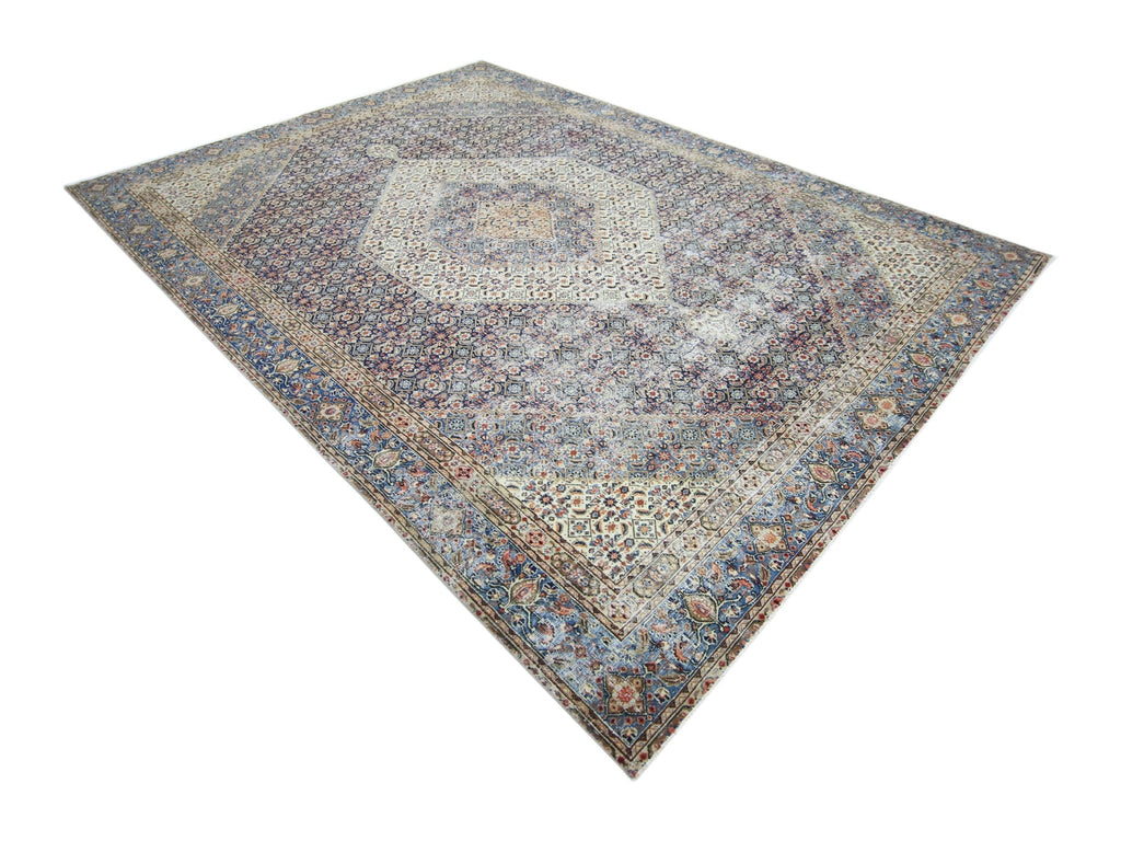 Handmade Vintage Persian Senneh Rug | 352 x 256 cm | 11'6" x 8'5" - Najaf Rugs & Textile