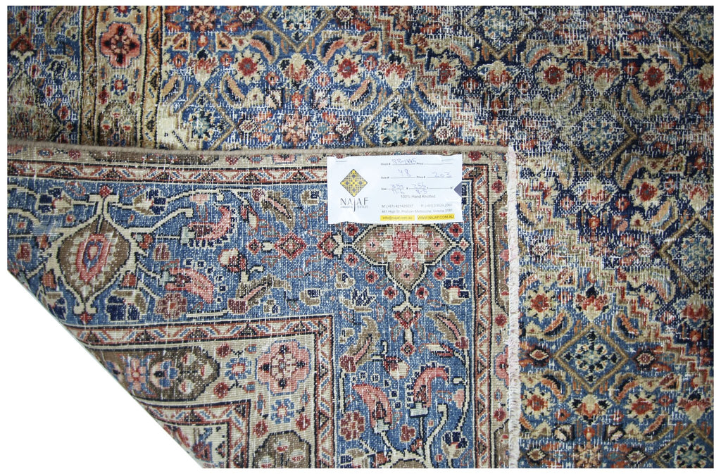 Handmade Vintage Persian Senneh Rug | 352 x 256 cm | 11'6" x 8'5" - Najaf Rugs & Textile