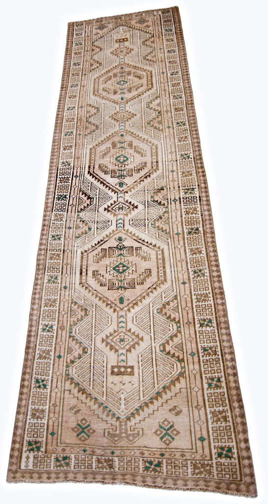 Handmade Vintage Persian Serab Hallway Runner | 295 x 92 cm | 9'8" x 3' - Najaf Rugs & Textile