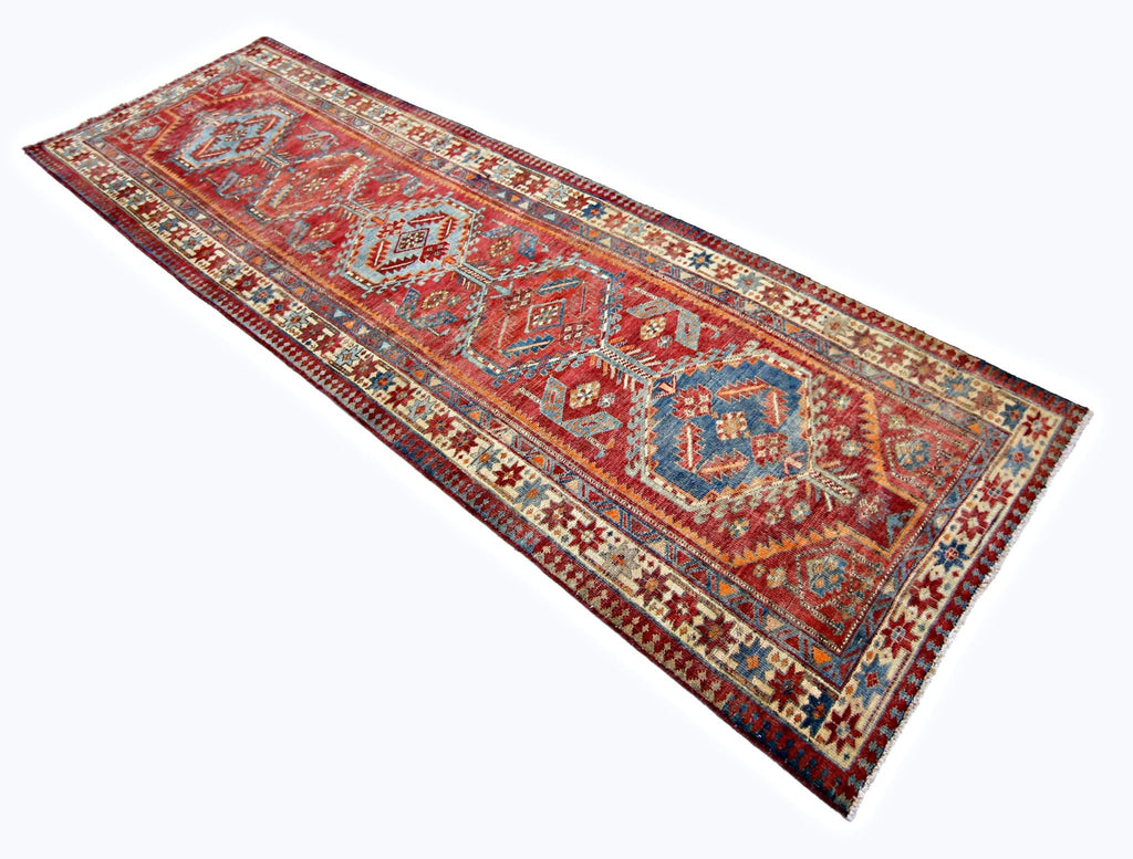 Handmade Vintage Persian Serab Hallway Runner | 313 x 99 cm | 10'3" x 3'3" - Najaf Rugs & Textile