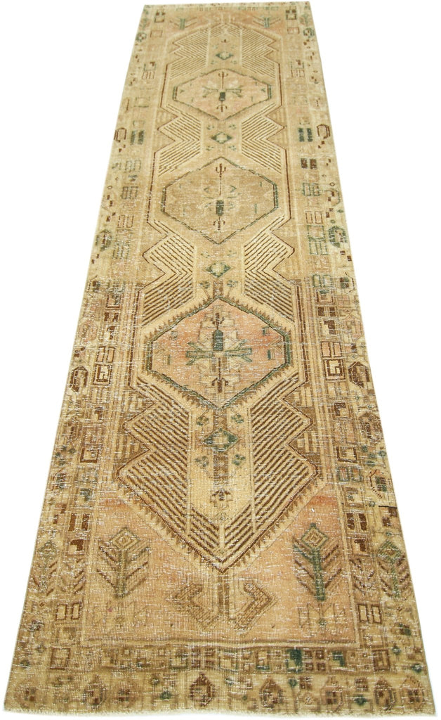 Handmade Vintage Persian Serab Hallway Runner | 324 x 107 cm | 10'8" x 3'6" - Najaf Rugs & Textile