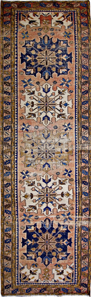 Handmade Vintage Persian Serab Hallway Runner | 329 x 98 cm | 10'10" x 3'3" - Najaf Rugs & Textile
