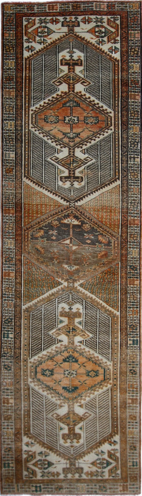 Handmade Vintage Persian Serab Hallway Runner | 345 x 96 cm | 11'4" x 3'2" - Najaf Rugs & Textile