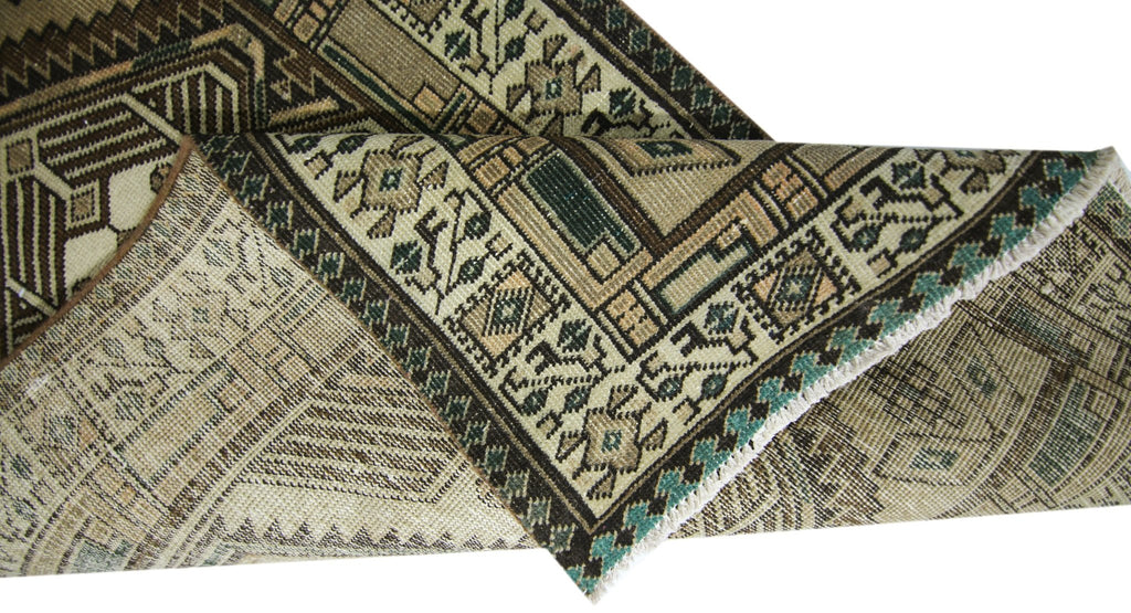 Handmade Vintage Persian Serab Hallway Runner | 351 x 88 cm | 11'6" x 2'11" - Najaf Rugs & Textile