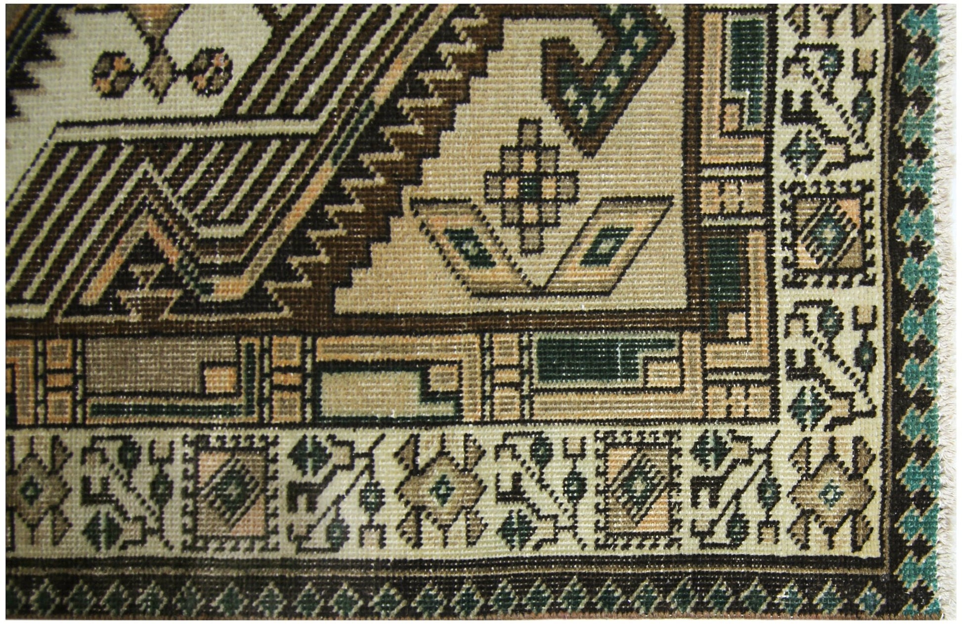 Handmade Vintage Persian Serab Hallway Runner | 351 x 88 cm | 11'6" x 2'11" - Najaf Rugs & Textile