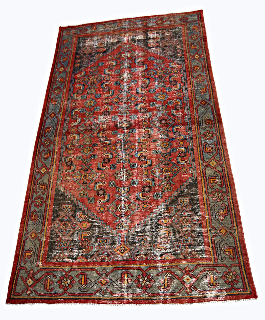 Handmade Vintage Persian Seraband Rug | 200 x 124 cm | 6'7" x 4'1" - Najaf Rugs & Textile