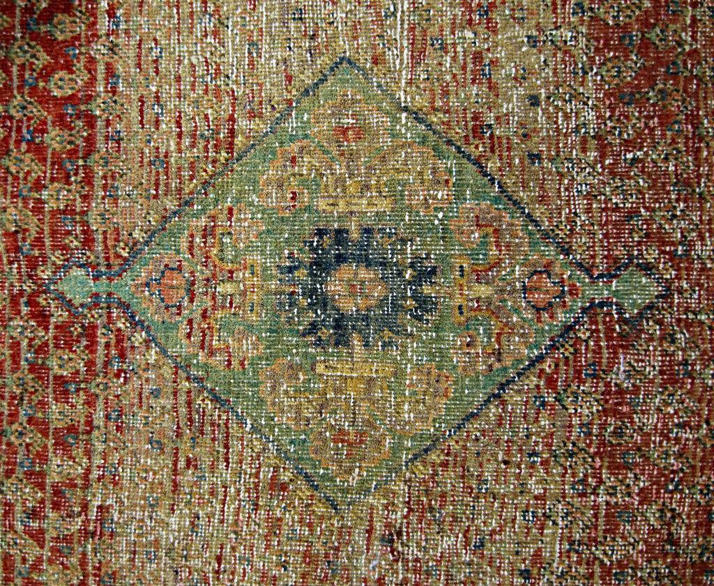 Handmade Vintage Persian Seraband Rug | 211 x 130 cm | 6'11" x 4'3" - Najaf Rugs & Textile