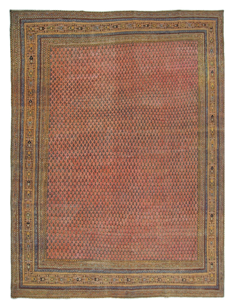 Handmade Vintage Persian Seraband Rug | 278 x 233 cm | 9'2" x 7'8" - Najaf Rugs & Textile