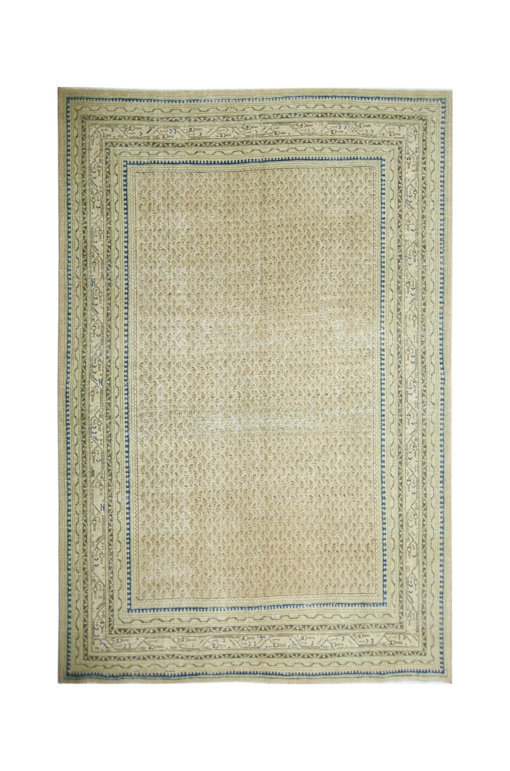 Handmade Vintage Persian Seraband Rug | 330 x 228 cm | 10'10" x 7'6" - Najaf Rugs & Textile