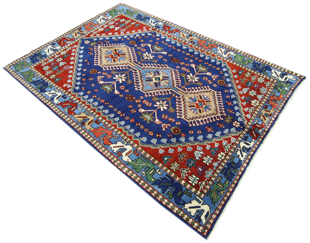 Handmade Vintage Persian Shiraz Rug | 168 x 111 cm | 5'6" x 3'8" - Najaf Rugs & Textile