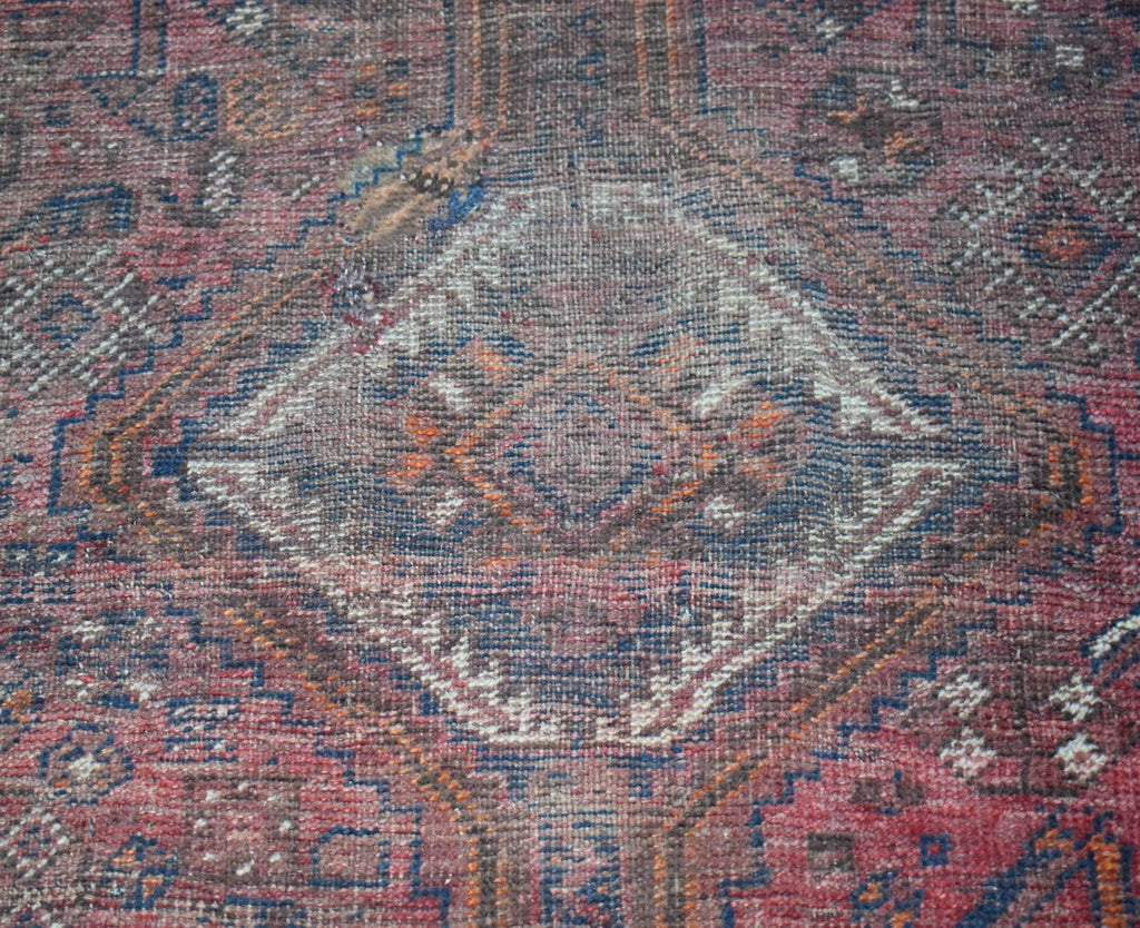 Handmade Vintage Persian Shiraz Rug | 199 x 152 cm | 6'6" x 5' - Najaf Rugs & Textile