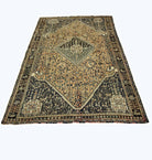 Handmade Vintage Persian Shiraz Rug | 231 x 153 cm | 7'7" x 5' - Najaf Rugs & Textile