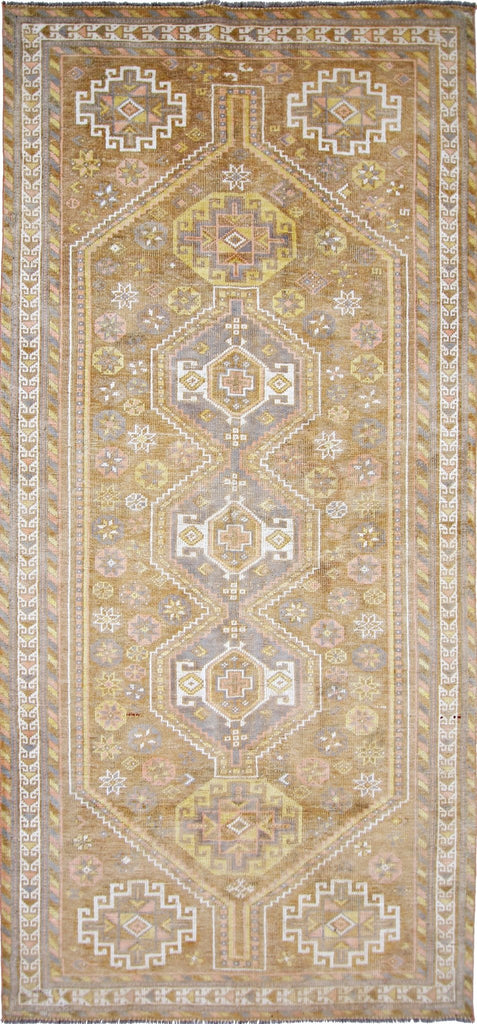 Handmade Vintage Persian Shiraz Rug | 271 x 123 cm | 8'10" x 4' - Najaf Rugs & Textile