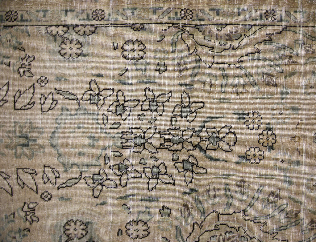 Handmade Vintage Persian Tabriz Hallway Runner | 495 x 89 cm | 16'3" x 2'11" - Najaf Rugs & Textile