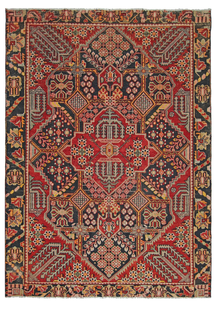 Handmade Vintage Persian Tabriz Rug | 180 x 129 cm | 5'11" x 4'3" - Najaf Rugs & Textile