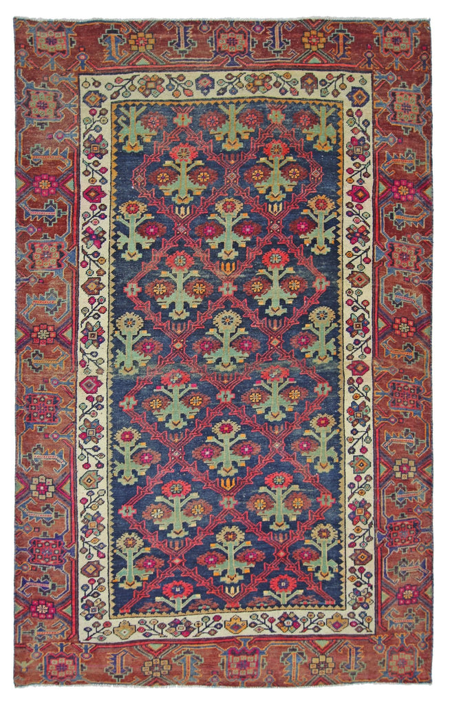 Handmade Vintage Persian Tabriz Rug | 209 x 128 cm | 6'10'" x 4'2" - Najaf Rugs & Textile