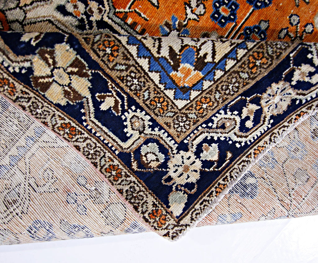 Handmade Vintage Persian Tabriz Rug | 225 x 137 cm | 7'5" x 4'6" - Najaf Rugs & Textile