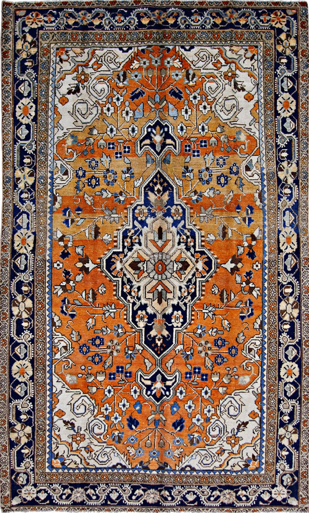 Handmade Vintage Persian Tabriz Rug | 225 x 137 cm | 7'5" x 4'6" - Najaf Rugs & Textile
