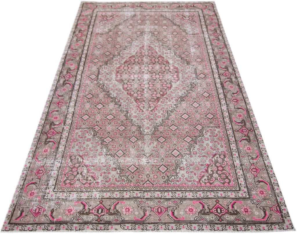 Handmade Vintage Persian Tabriz Rug | 260 x 180 cm | 8'6" x 5'11" - Najaf Rugs & Textile
