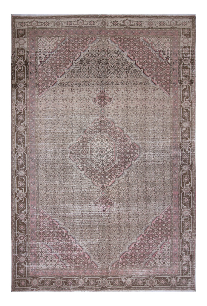Handmade Vintage Persian Tabriz Rug | 261 x 177 cm | 8'7" x 5'10" - Najaf Rugs & Textile