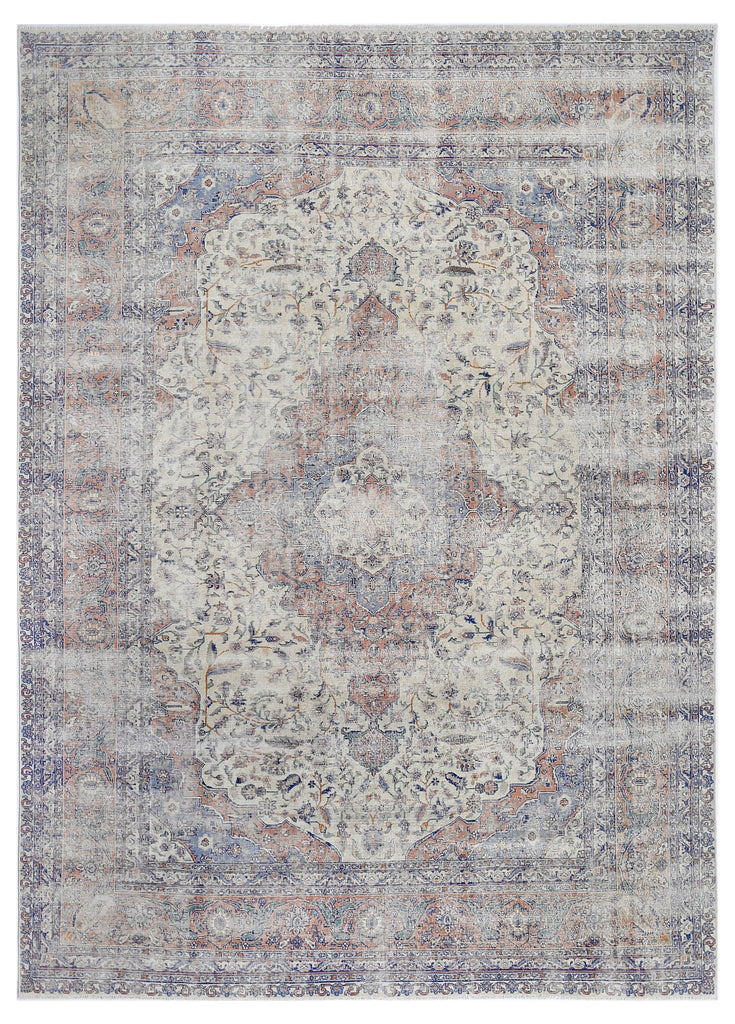 Handmade Vintage Persian Tabriz Rug | 278 x 198 cm | 9'1" x 6'6" - Najaf Rugs & Textile