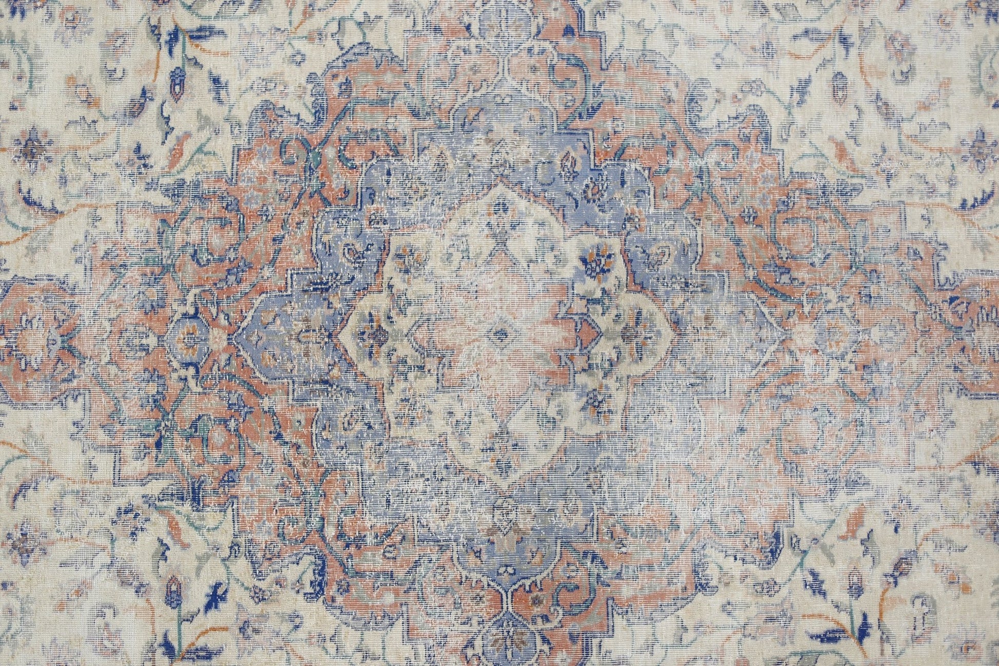 Handmade Vintage Persian Tabriz Rug | 278 x 198 cm | 9'1" x 6'6" - Najaf Rugs & Textile