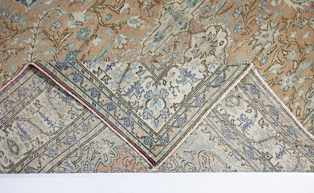 Handmade Vintage Persian Tabriz Rug | 289 x 196 cm | 9'6" x 6'5" - Najaf Rugs & Textile