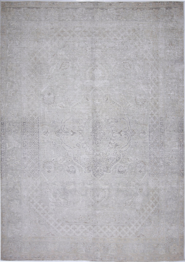 Handmade Vintage Persian Tabriz Rug | 292 x 203 cm | 9'7" x 6'8" - Najaf Rugs & Textile