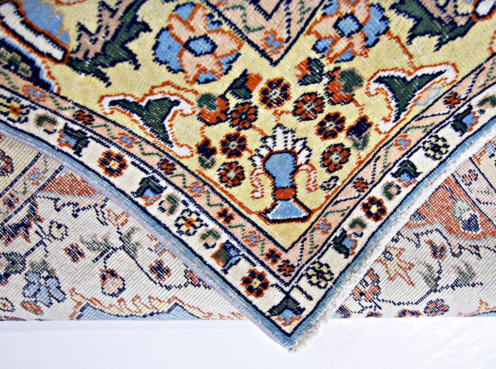 Handmade Vintage Persian Tabriz Rug | 294 x 193 cm | 9'8" x 6'4" - Najaf Rugs & Textile