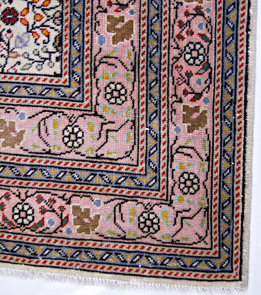 Handmade Vintage Persian Tabriz Rug | 296 x 200 cm | 9'9" x 6'7" - Najaf Rugs & Textile