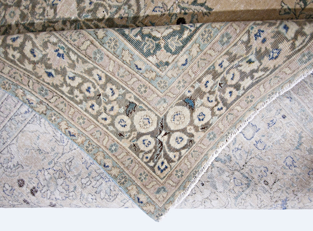 Handmade Vintage Persian Tabriz Rug | 303 x 202 cm | 9'11" x 6'7" - Najaf Rugs & Textile