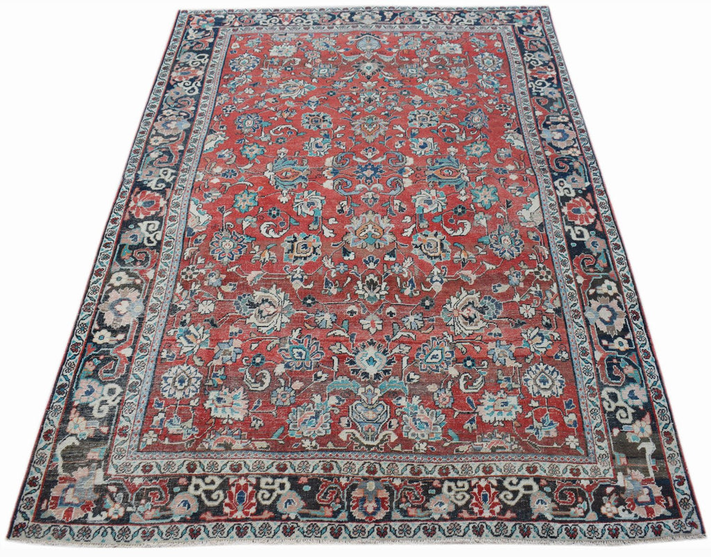 Handmade Vintage Persian Tabriz Rug | 306 x 198 cm | 10' x 6'6" - Najaf Rugs & Textile