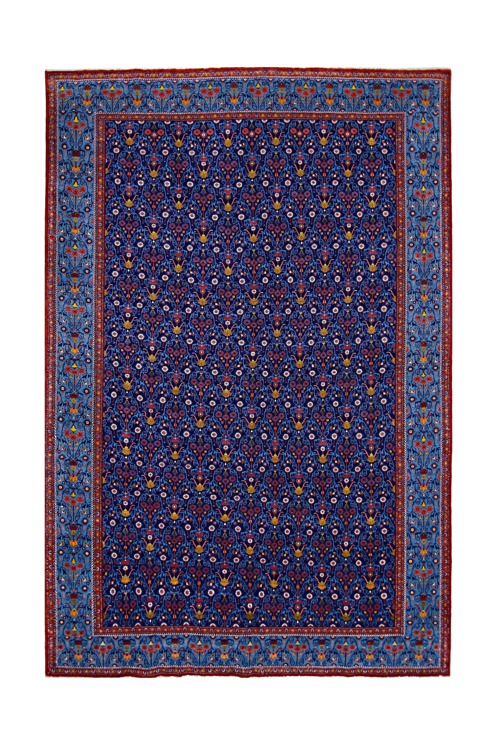 Handmade Vintage Persian Tabriz Rug | 314 x 204 cm | 10'4" x 6'8" - Najaf Rugs & Textile