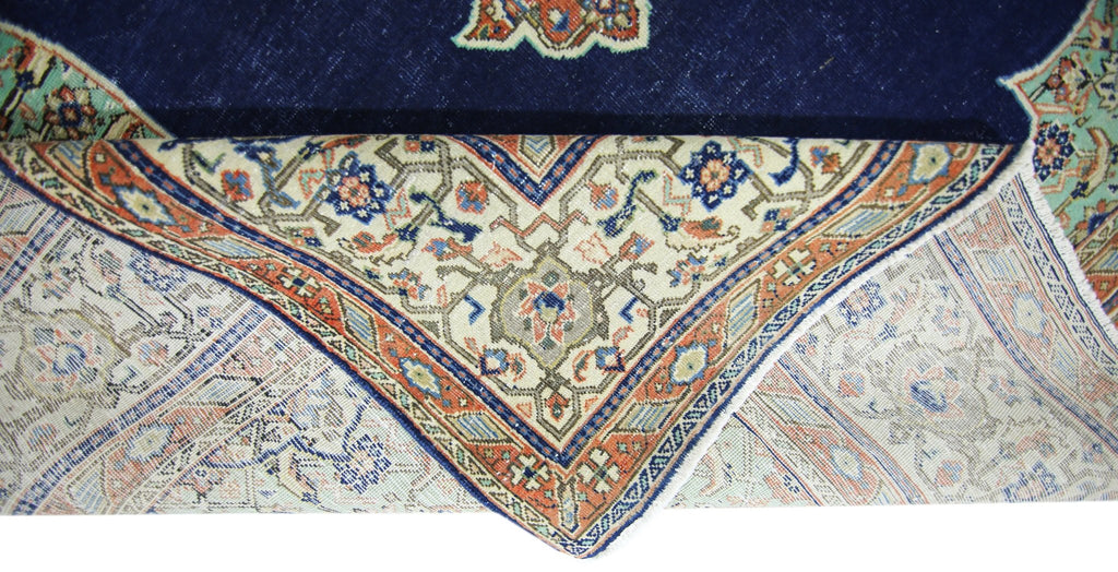 Handmade Vintage Persian Tabriz Rug | 326 x 200 cm | 10'8" x 6'7" - Najaf Rugs & Textile