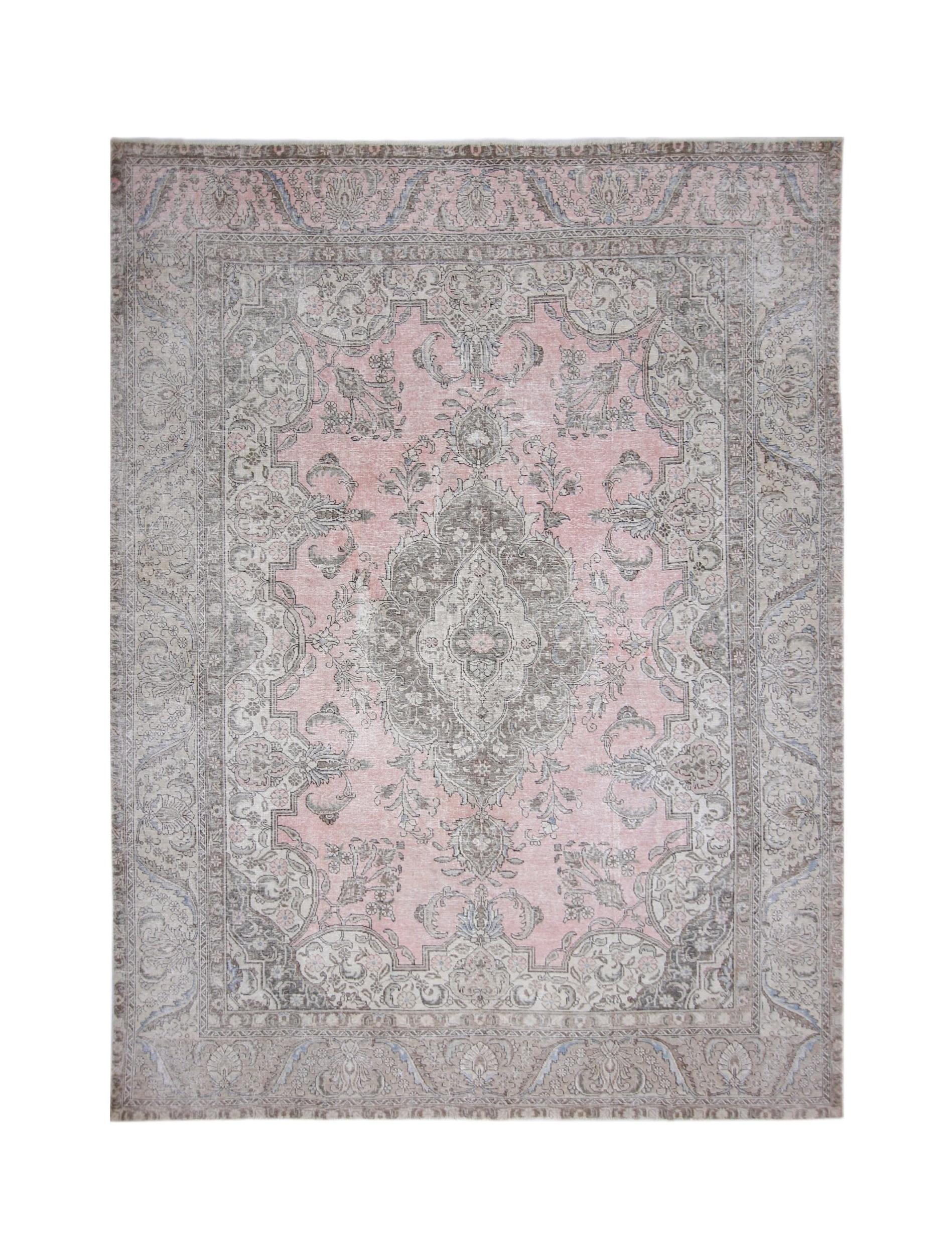 Handmade Vintage Persian Tabriz Rug | 326 x 246 cm | 10'8" x 8'1" - Najaf Rugs & Textile