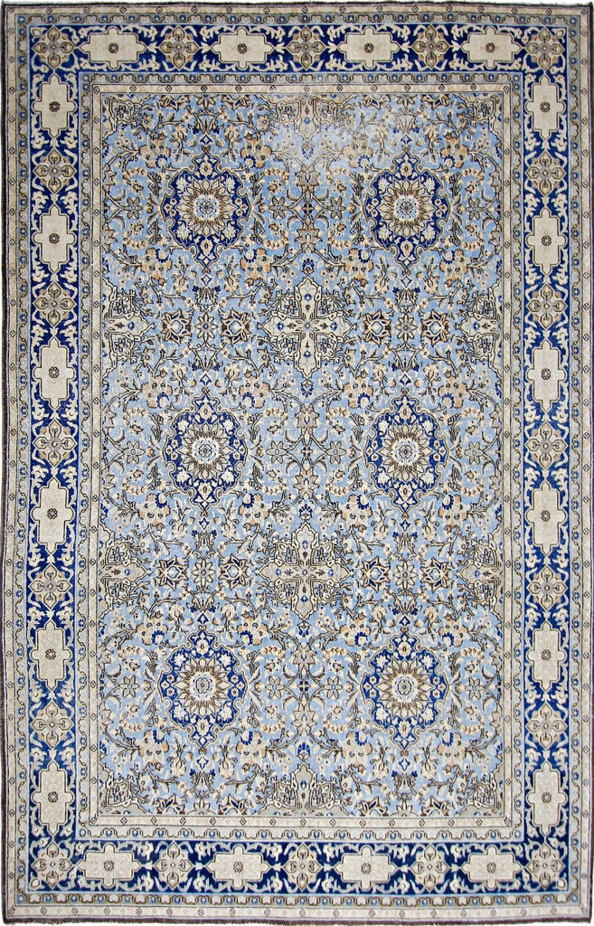 Handmade Vintage Persian Tabriz Rug | 328 x 219 cm | 10'8" x 7'2" - Najaf Rugs & Textile