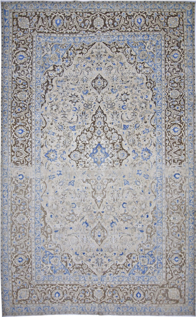 Handmade Vintage Persian Tabriz Rug | 330 x 207 cm | 10'10" x 6'9" - Najaf Rugs & Textile