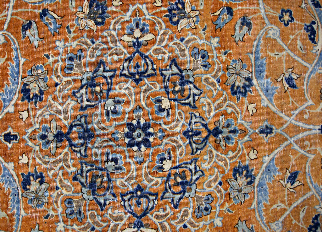 Handmade Vintage Persian Tabriz Rug | 335 x 227 cm | 11' x 7'5" - Najaf Rugs & Textile