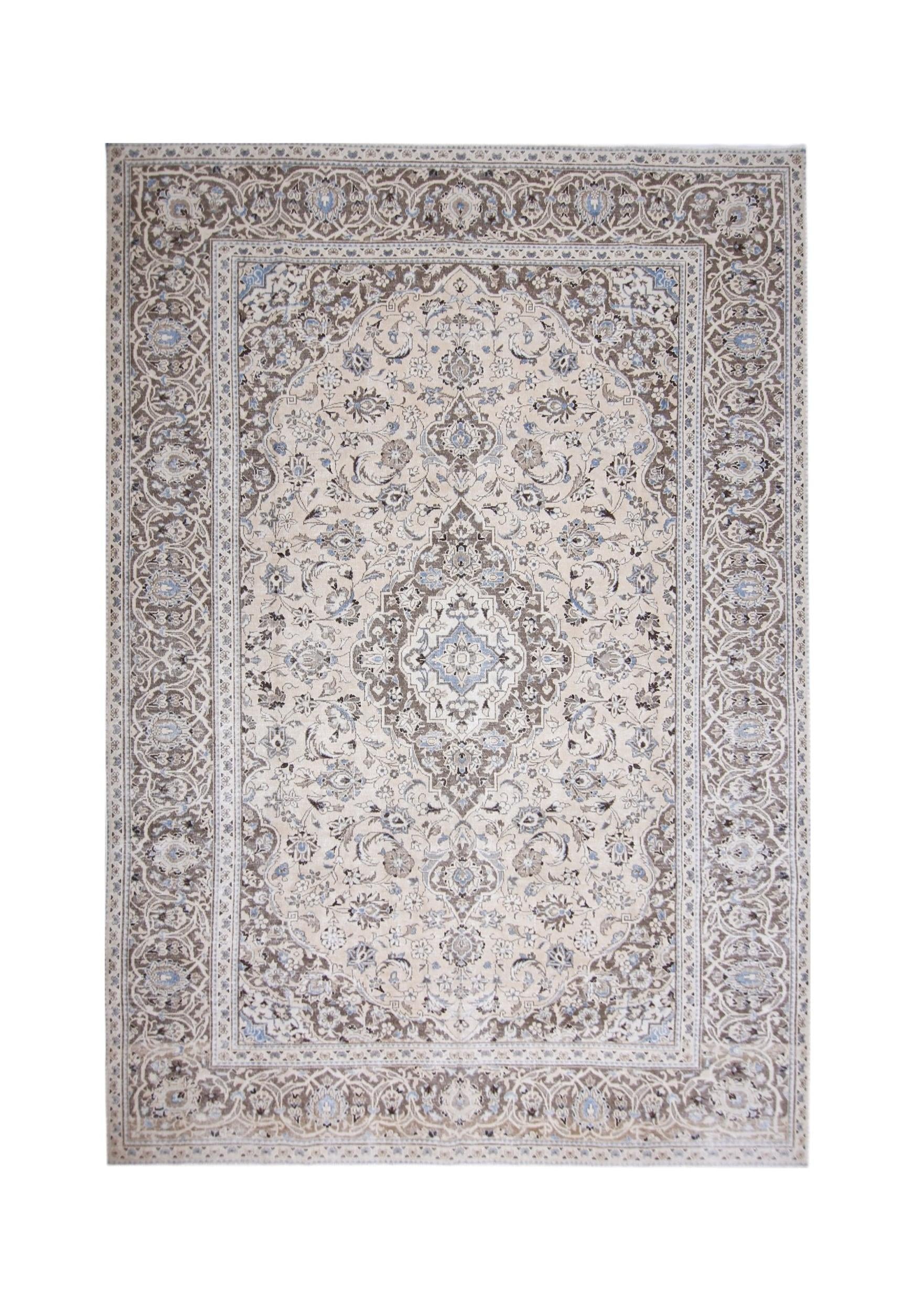 Handmade Vintage Persian Tabriz Rug | 341 x 236 cm | 11'2" x 7'9" - Najaf Rugs & Textile