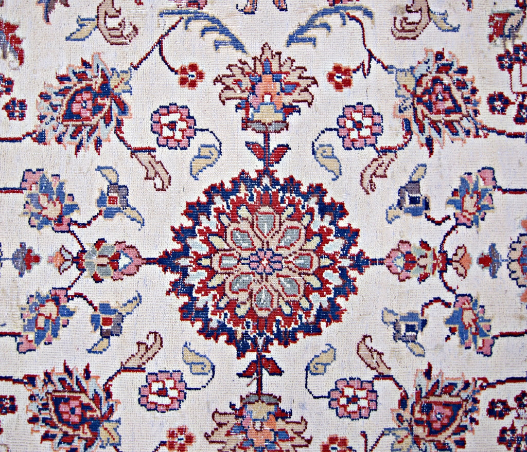 Handmade Vintage Persian Tabriz Rug | 348 x 245 cm | 11'5" x 8' - Najaf Rugs & Textile